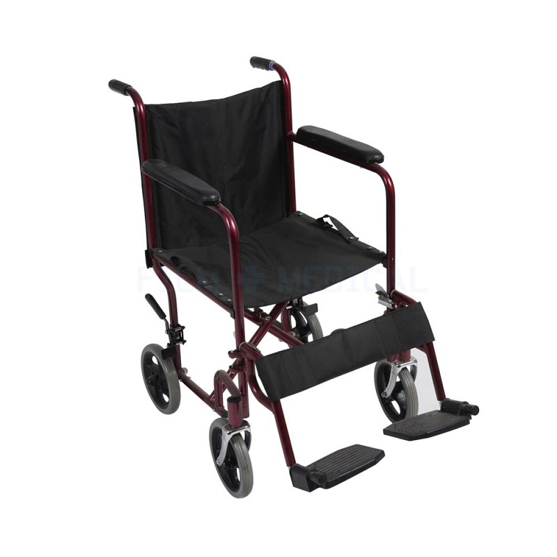 Red Metallic Wheelchair